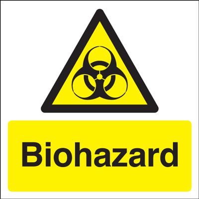 Biohazard Symbol Hazard Safety Sign Square - Blitz Media