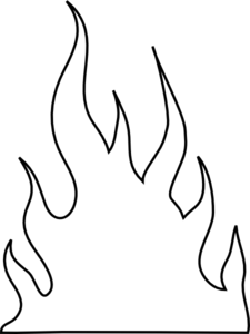 Flames Outlines clip art - vector clip art online, royalty free