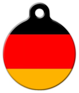 German Flag Dog Tag by Dog Tag Art