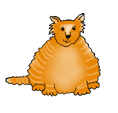 Fat Cat Clipart 104