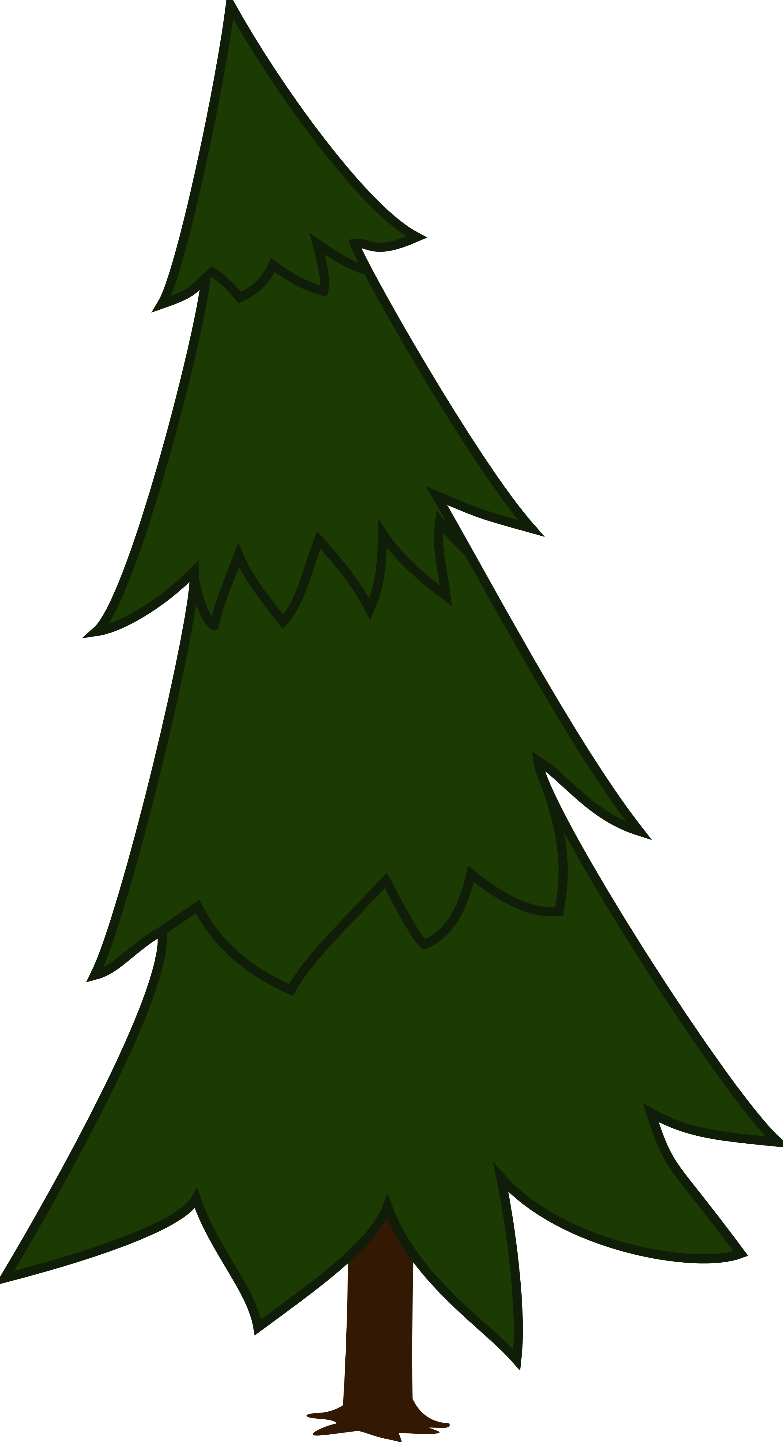 Clip Art: Spruce Christmas Xmas Tree Art ...