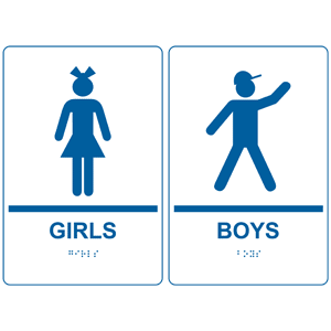 Boys And Girls Bathroom Signs - ClipArt Best