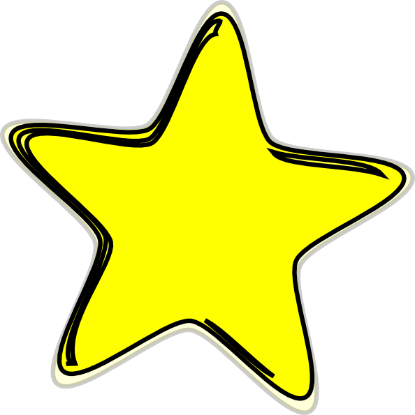 Yellow Star2 clip art - vector clip art online, royalty free ...