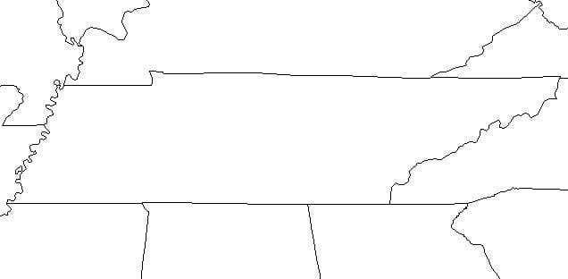 free clipart map of tennessee - photo #19