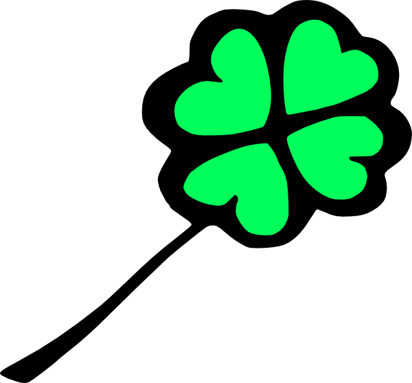 Cute Four Leaf Clover SVG cut files for scrapbooking silhouette