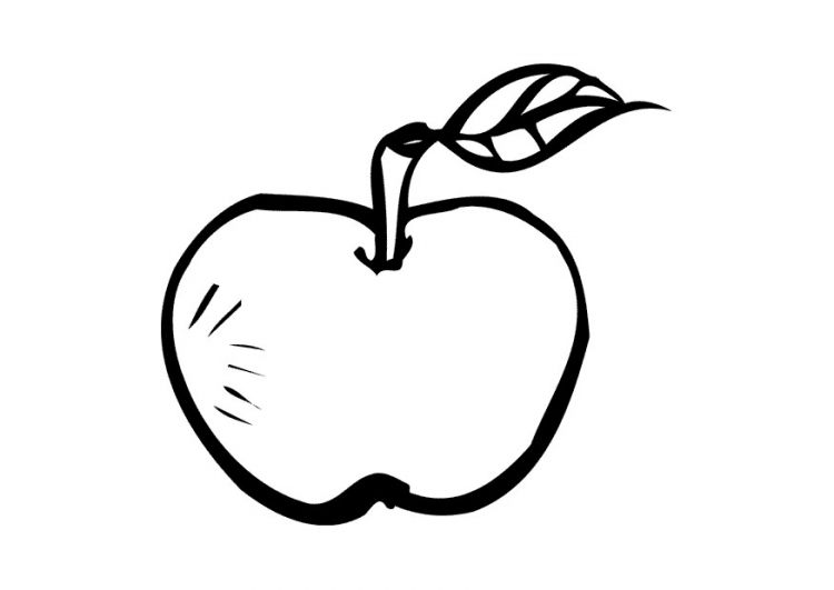 Apple Printable Coloring Pages | Coloring