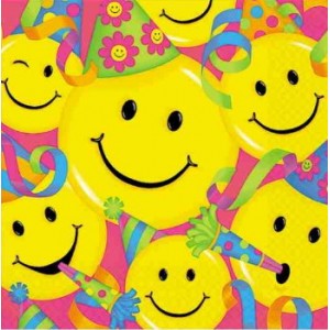 Smiley Face Party Napkins