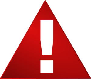 Red Warning Triangle White Exclamation Mark clip art - vector clip ...
