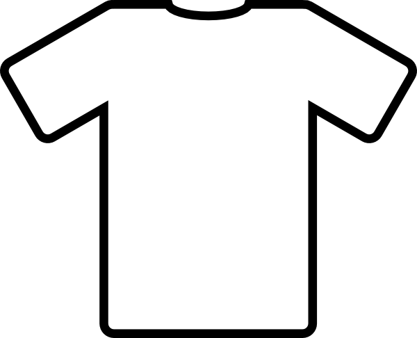 Plain T Shirt Outline