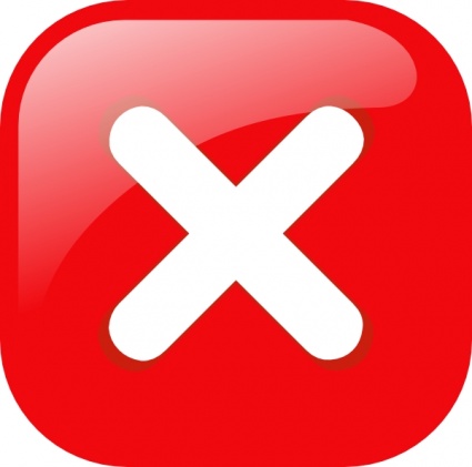 Download Square Error Warning Button clip art Vector Free