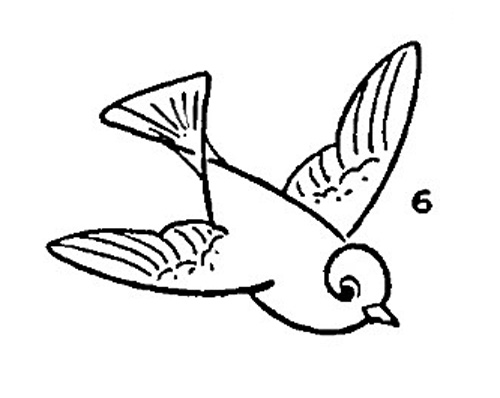 Kids Vintage Printable - Draw Some Birds - The Graphics Fairy