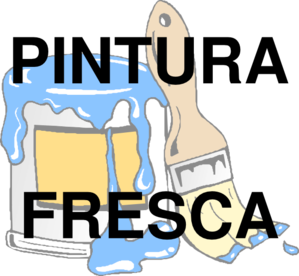 884 views Wet Paint Spanish clip art - vector clip art online, royalty free ...