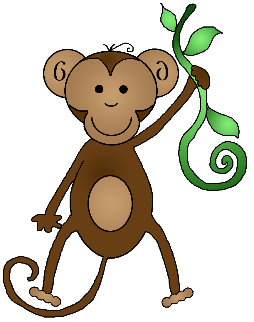 clip art girl monkey - photo #32