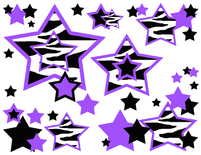 Purple Zebra Print Background