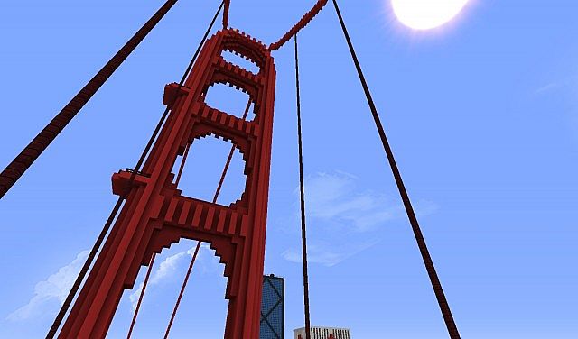 Minecraft Golden Gate Bridge Minecraft Project