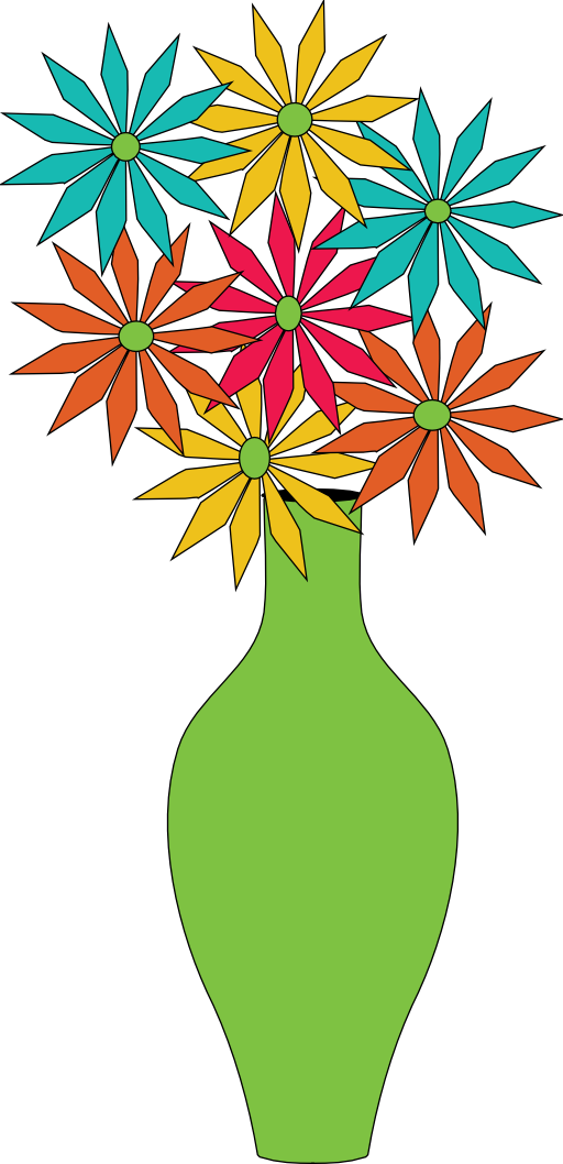 clipart of roses in a vase - photo #3