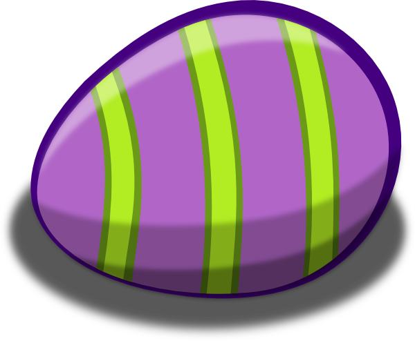 Violet Easter Egg Clip Art - vector clip art online ...