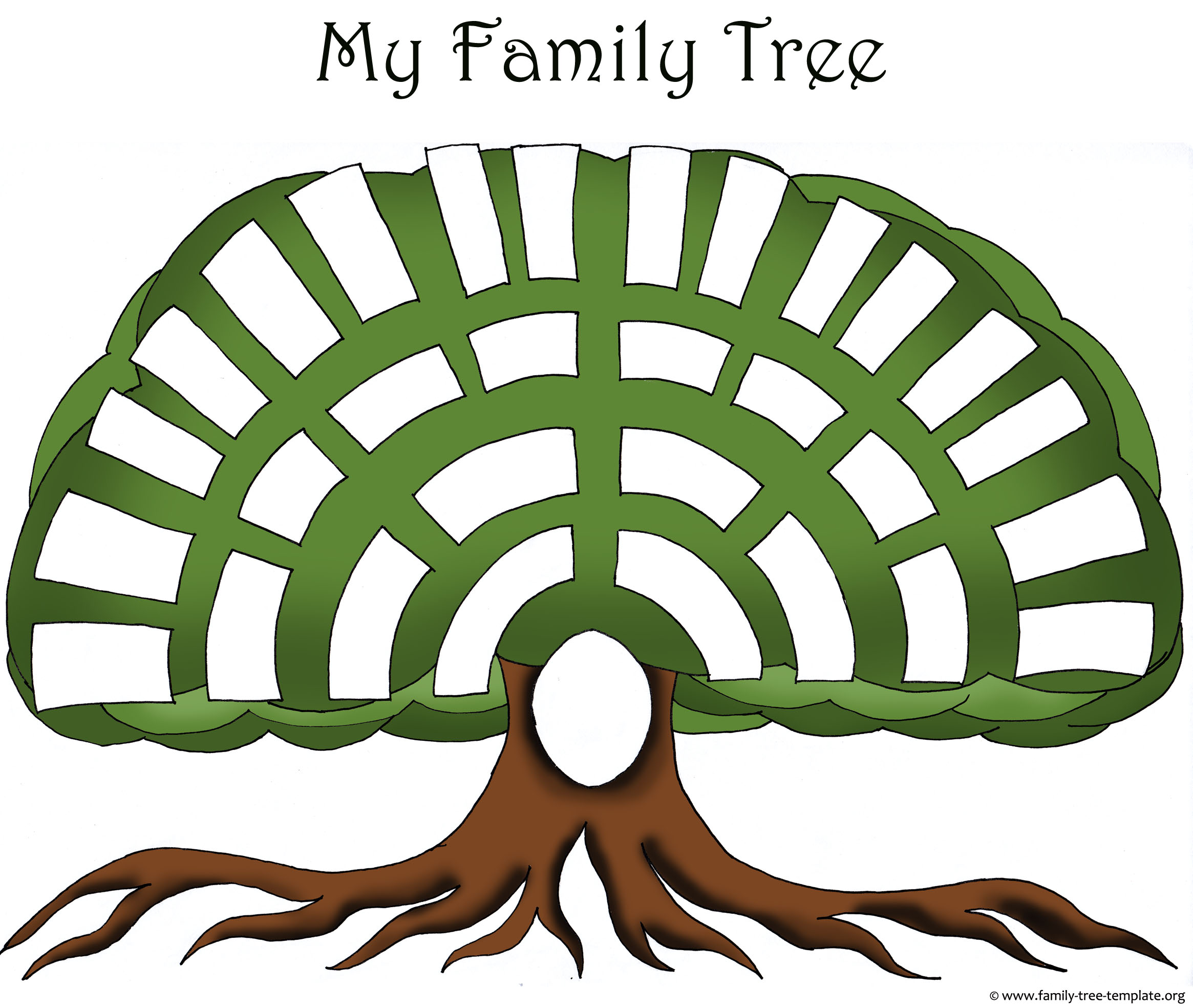 Family Tree Templates & Genealogy Clipart for Your Ancestry Map ...
