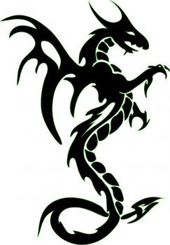Tribal Fire Dragon Tattoos Designs - ClipArt Best