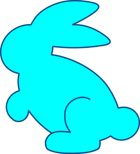 Sea Green Bunny Clip Art - vector clip art online ...