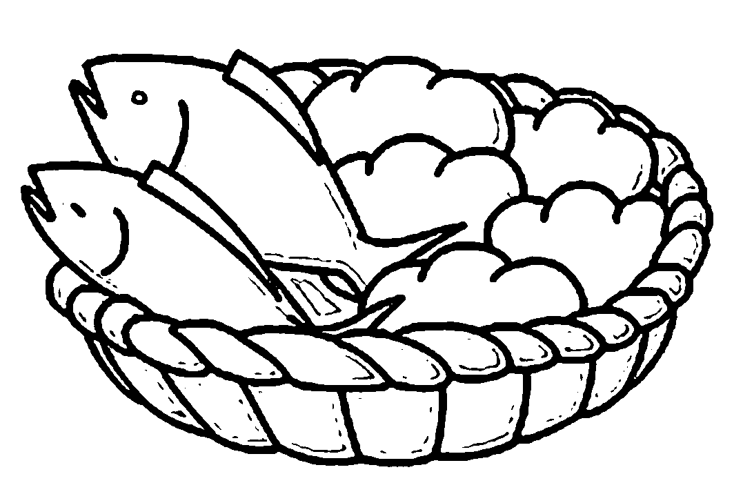 Coloring Pages Of Loaves And Fishes - Google Twit