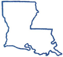 Louisiana outline map clipart - ClipartFox