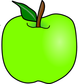 Clipart of green apple