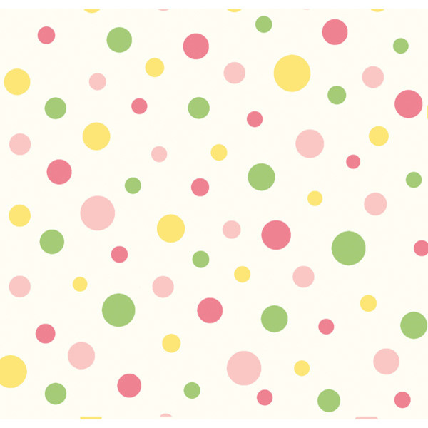 Circus Pink Polka Dot Wallpaper Wallpaper - Transitional ...