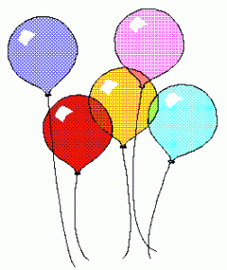 Clipart Birthday Cake And Balloons