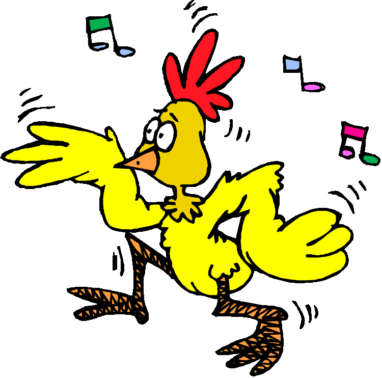 Chicken dance clipart