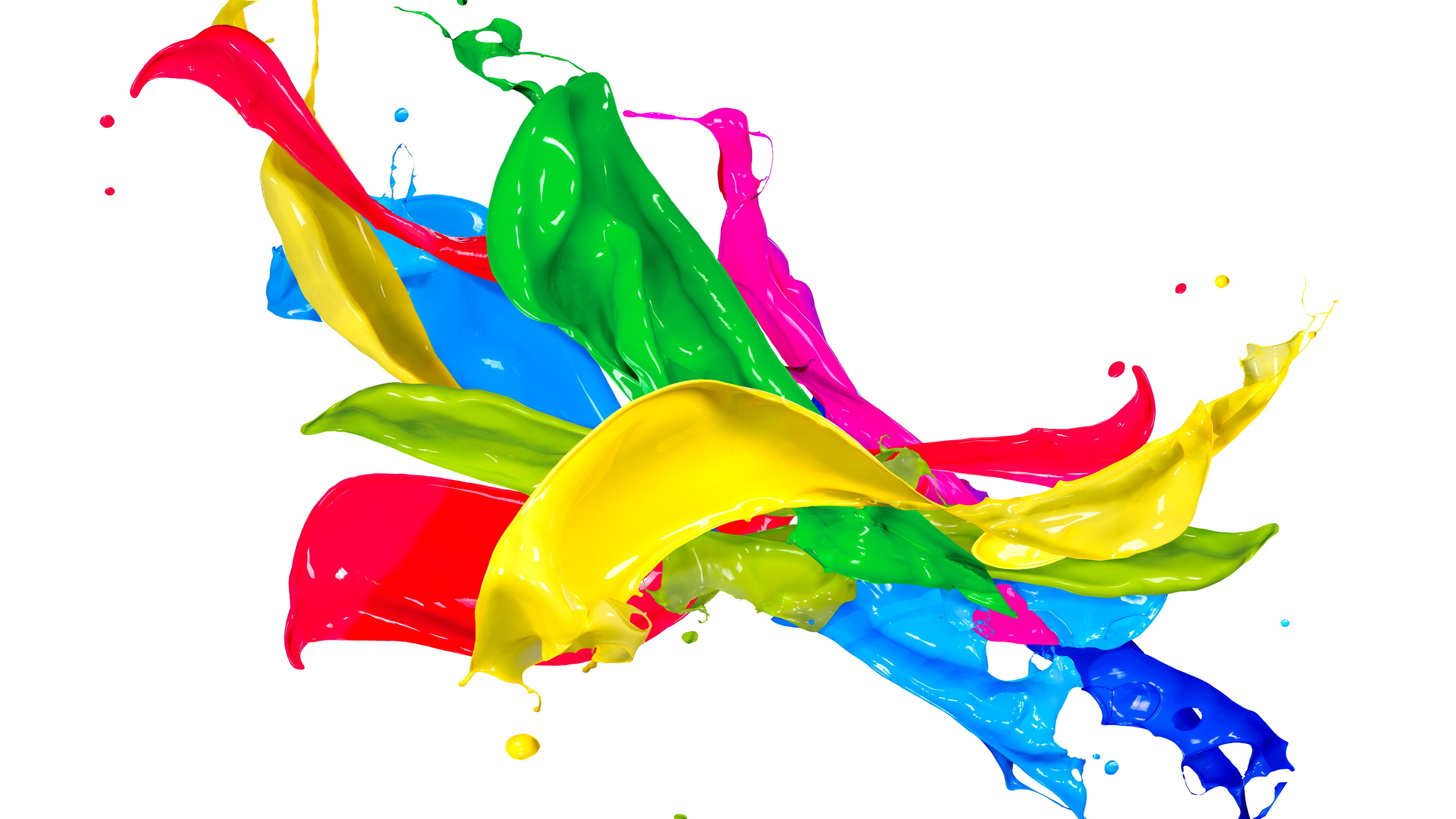 825 views 2560x1440 design, paint, splash, colors, spray, paint, drops ...