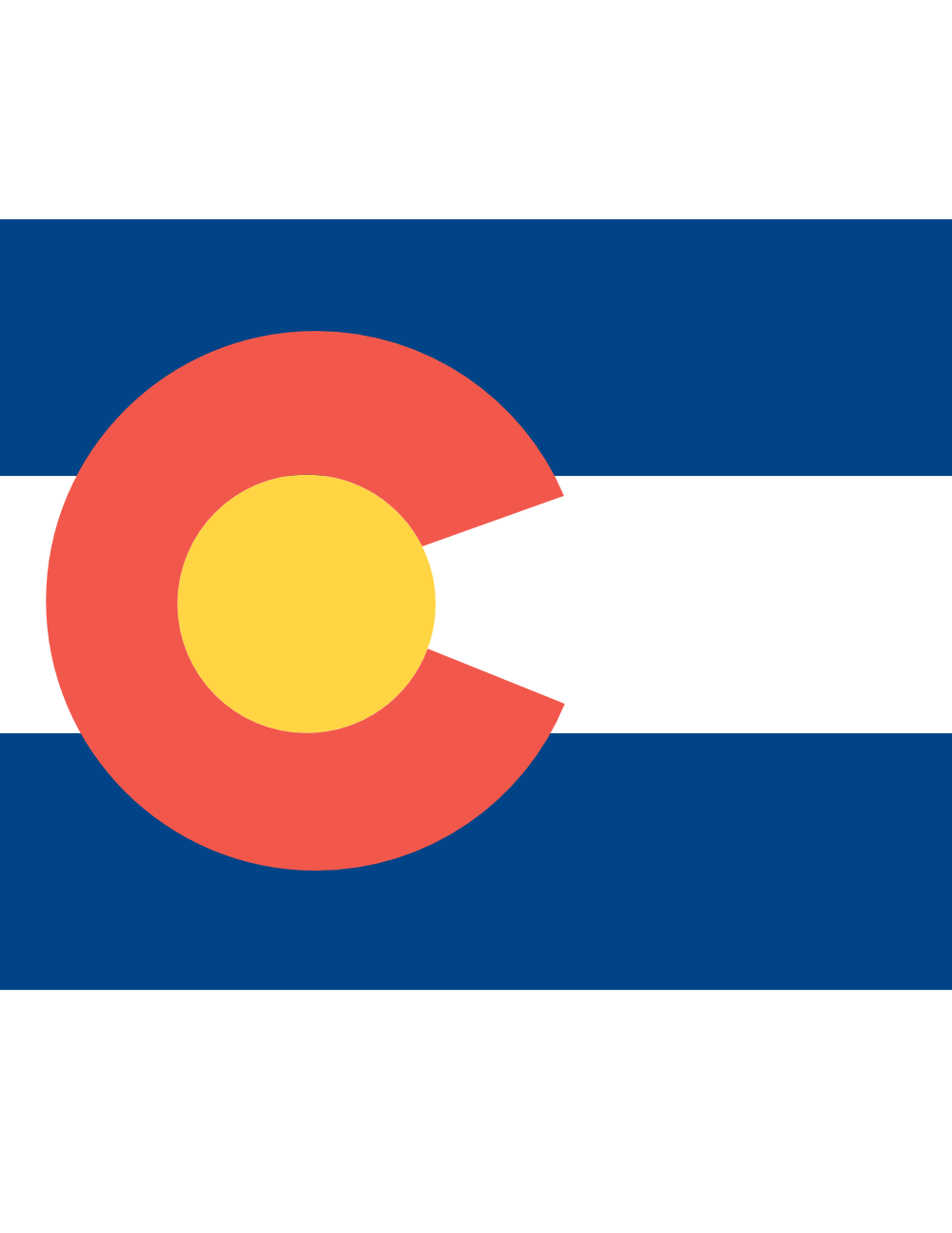 Colorado flag clipart free