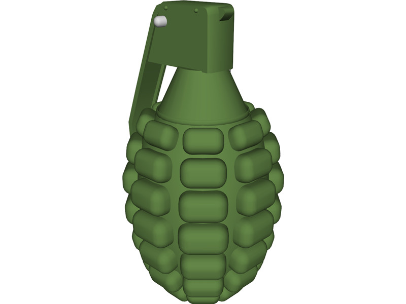 Pineapple Hand Grenade 3D Model Download - 3D CAD Browser