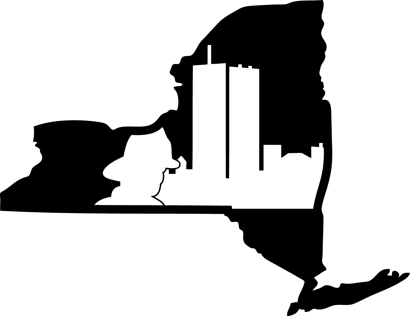 clip art new york state outline - photo #19