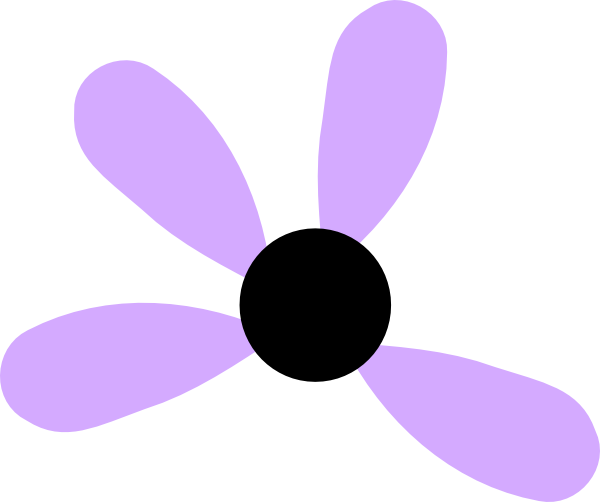 Lilac Flower Missing 4 clip art - vector clip art online, royalty ...