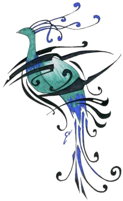 Tribal Peacock Tattoo Drawing - Mociarane.
