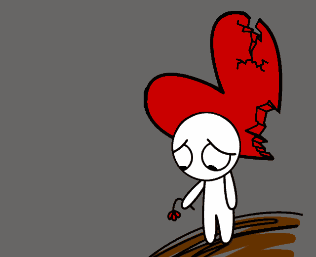 Broken Heart Red Cartoon Graphic and Picture | Imagesize: 15 kilobyte