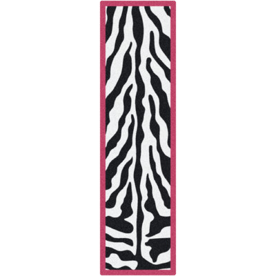 Milliken Black & White Zebra Glam Pink Passion Rug | Wayfair
