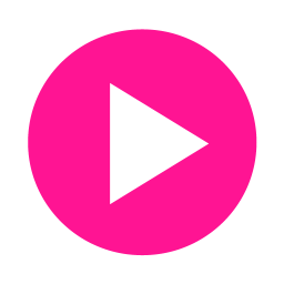 Deep pink video play icon - Free deep pink video play icons