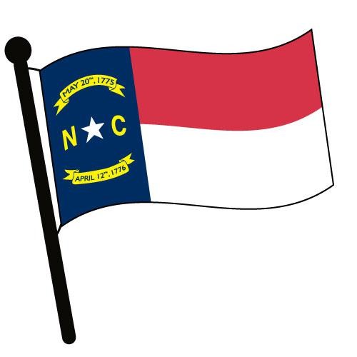 Waving State Flags Clip Art