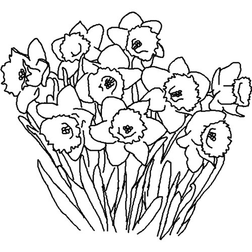 clipart spring black and white - photo #6