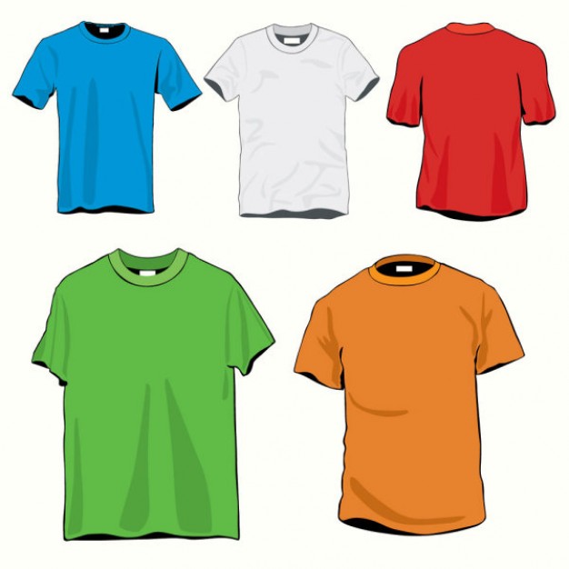 Cartoon T-Shirt Template Vector | Download free Vector
