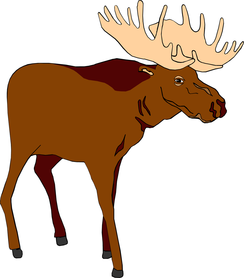 Image of Moose Clipart #7677, Moose Clipart Cartoon Free - Clipartoons
