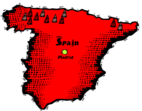 Spain clipart map
