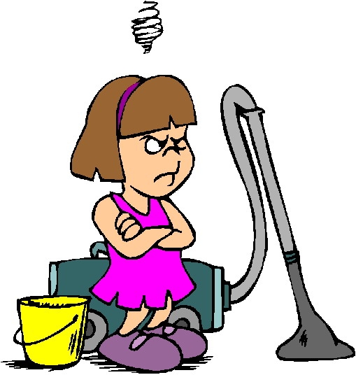 Doing Household Chores Clipart