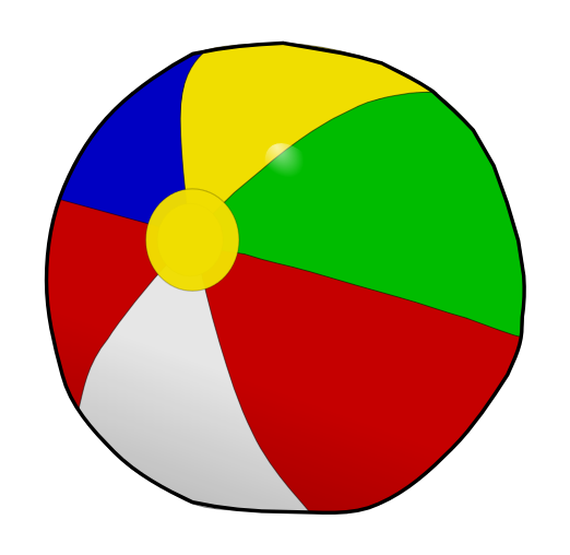 Beach ball clipart animated gif