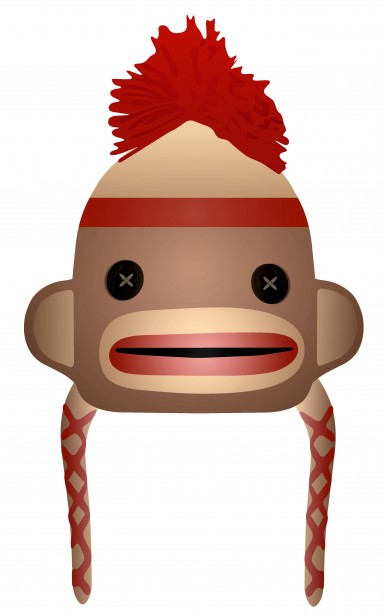 Colorful Sock Monkey Clipart