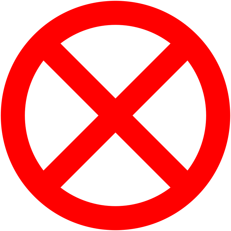 No Signs Downloadable Clipart