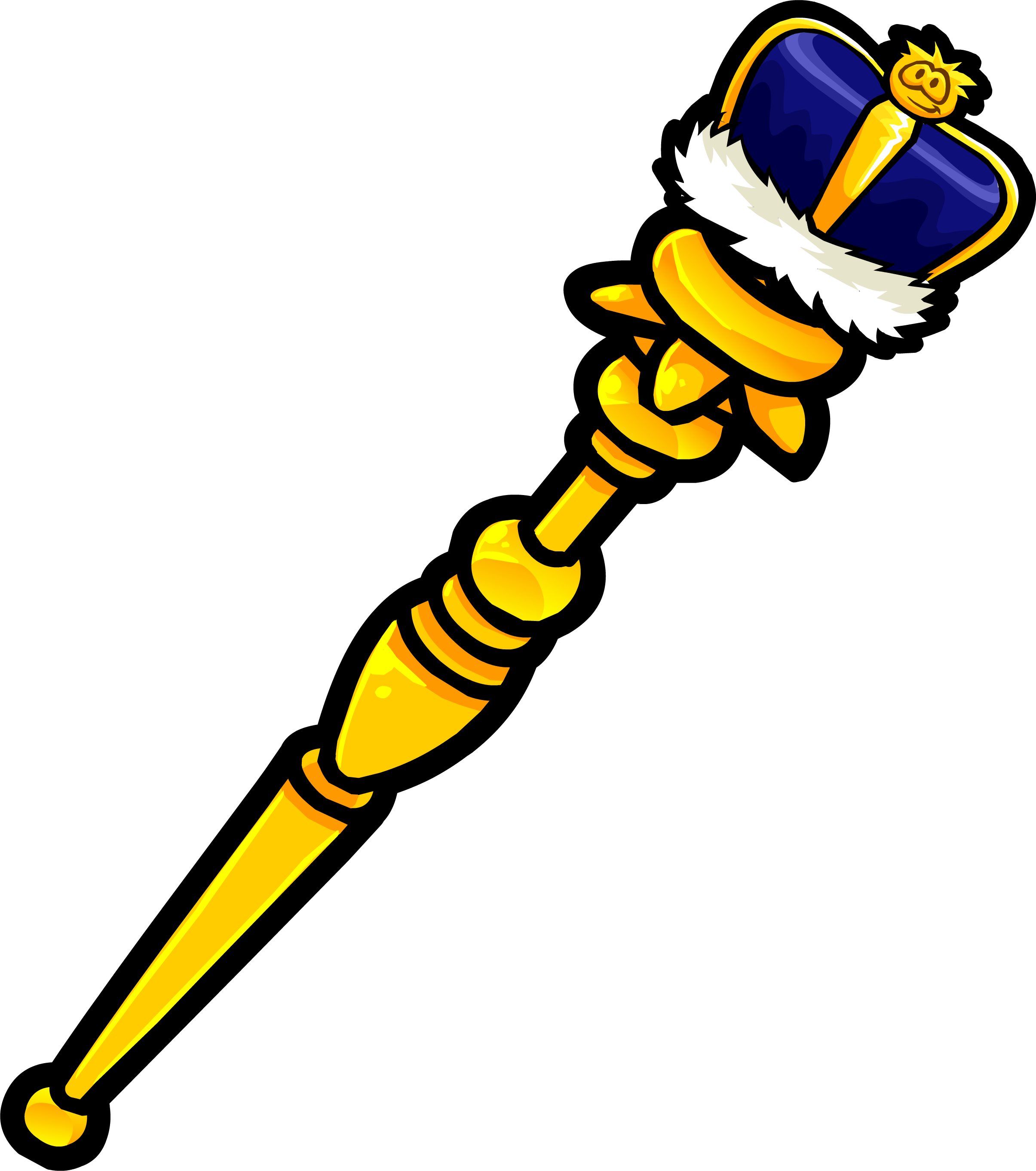 Staff scepter clipart