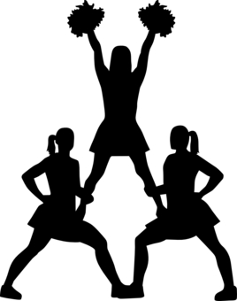 cheerleading silhouette clip art | Hostted